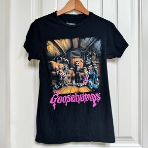 Unisex Goosebumps Slappy The Dummy Black Cotton Graphic T-Shirt. Size S